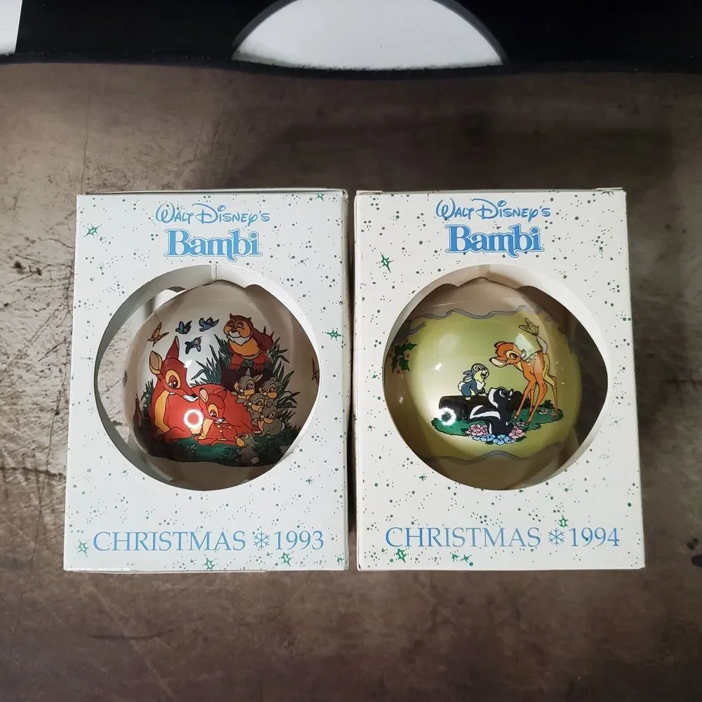 Vintage Schmid Collectors Gallery Walt Disney's Bambi Christmas 1993 & 1994‎